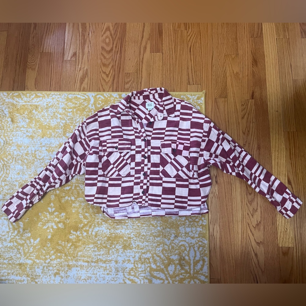 bdg crop button up - longsleeve